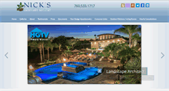 Desktop Screenshot of nickslandscape.com